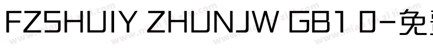 FZSHUIY ZHUNJW GB1 0字体转换